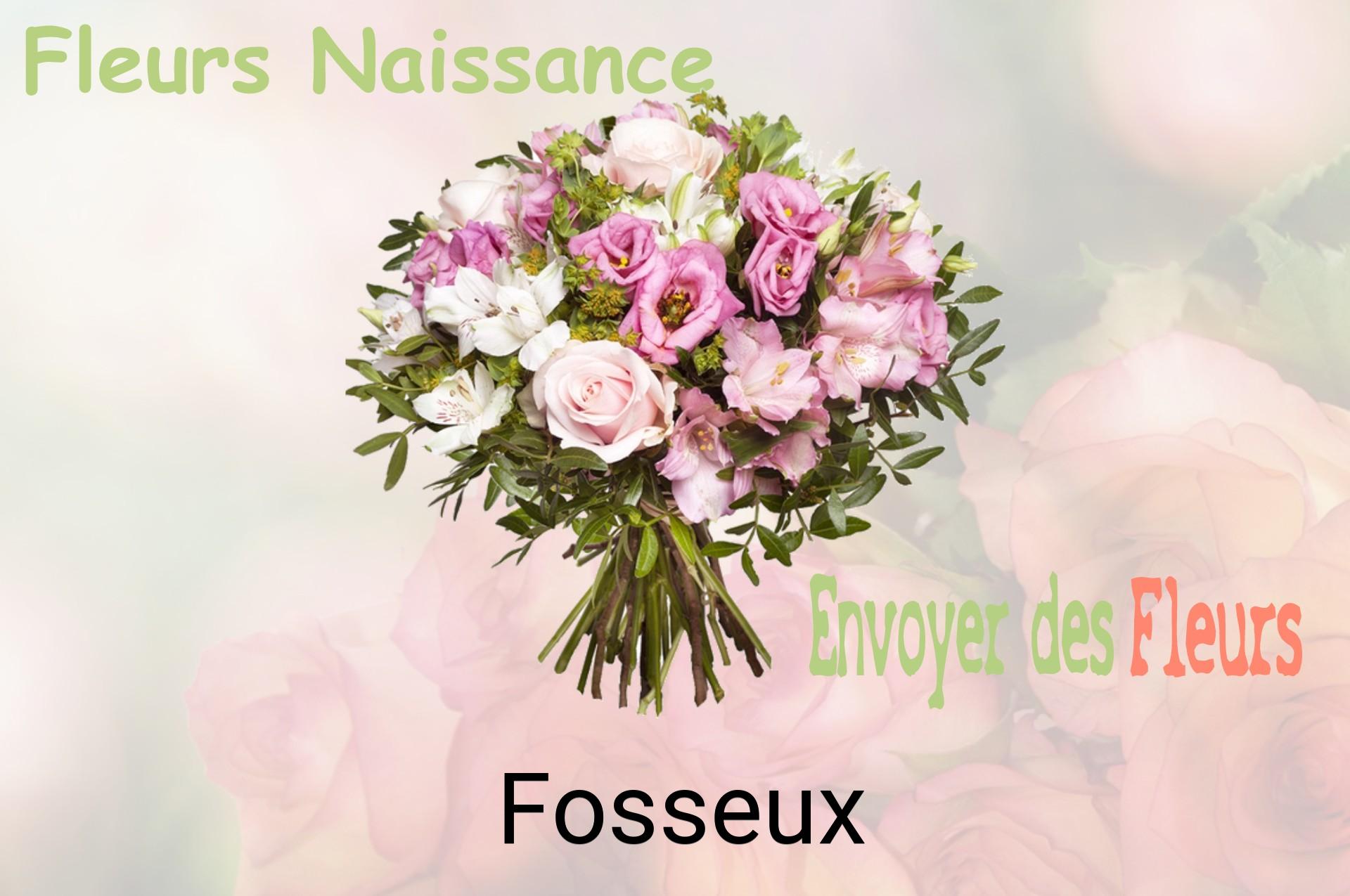 Bouquet de fleurs de naissance livré à Fosseux